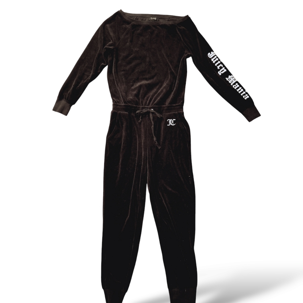 Juicy couture one piece velor jumpsuit